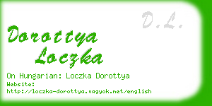 dorottya loczka business card